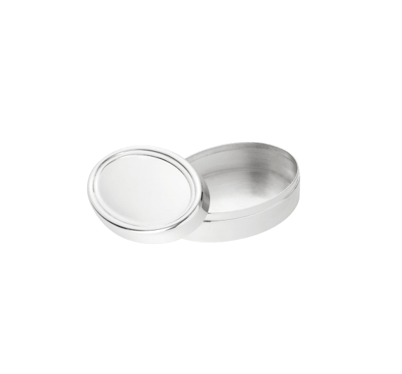 Silver-Plated Mandorla Trinket Box
